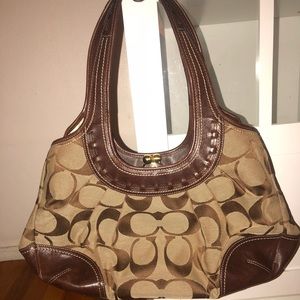 Brown Coach Shoulder Bag